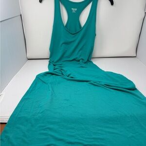 Mossimo Supply Co. Teal Backless Maxi Dress